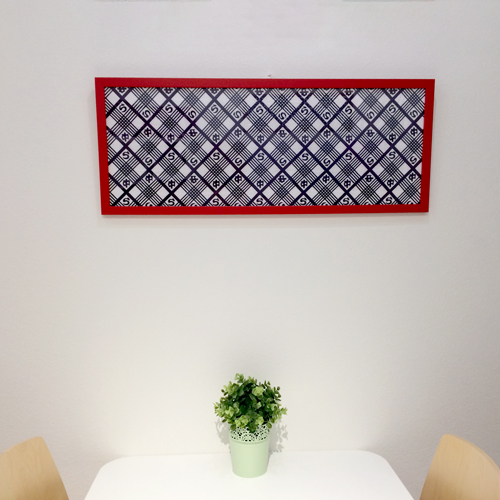 Decorate the room with a picture frame.